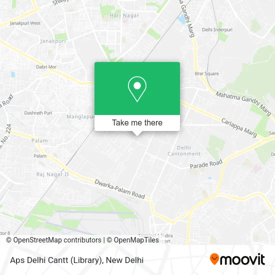 Aps Delhi Cantt (Library) map