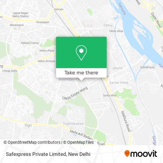 Safexpress Private Limited map