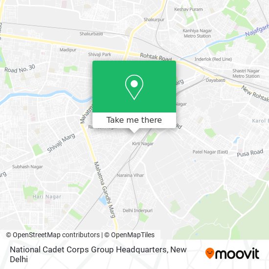 National Cadet Corps Group Headquarters map