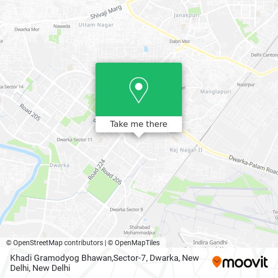 Khadi Gramodyog Bhawan,Sector-7, Dwarka, New Delhi map