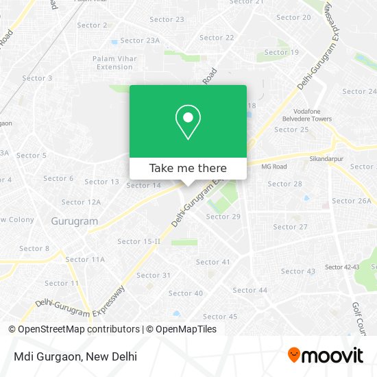 Mdi Gurgaon map