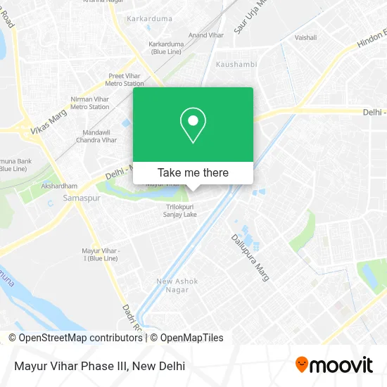 Mayur Vihar Phase III map