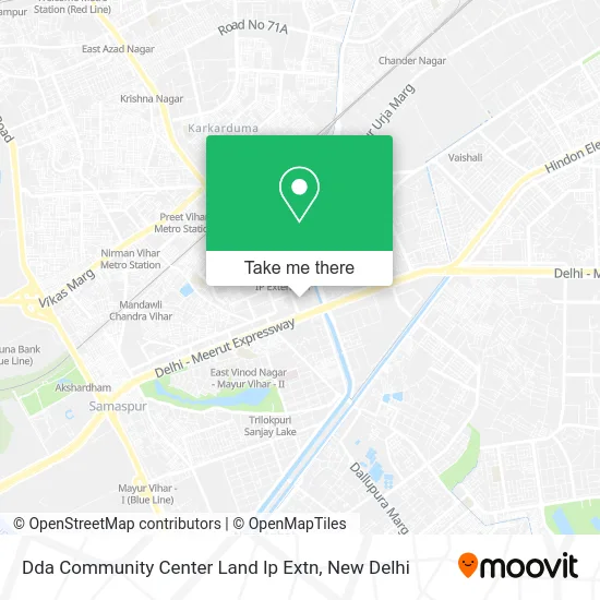 Dda Community Center Land Ip Extn map