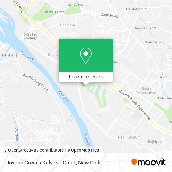 Jaypee Greens Kalypso Court map