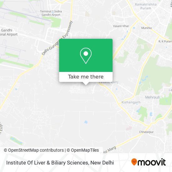 Institute Of Liver & Biliary Sciences map