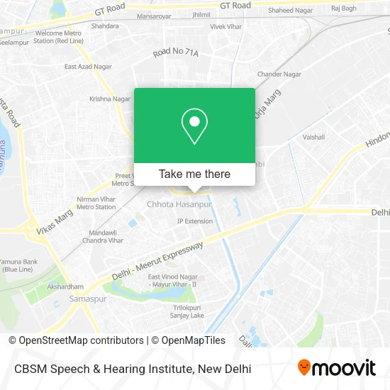 CBSM Speech & Hearing Institute map