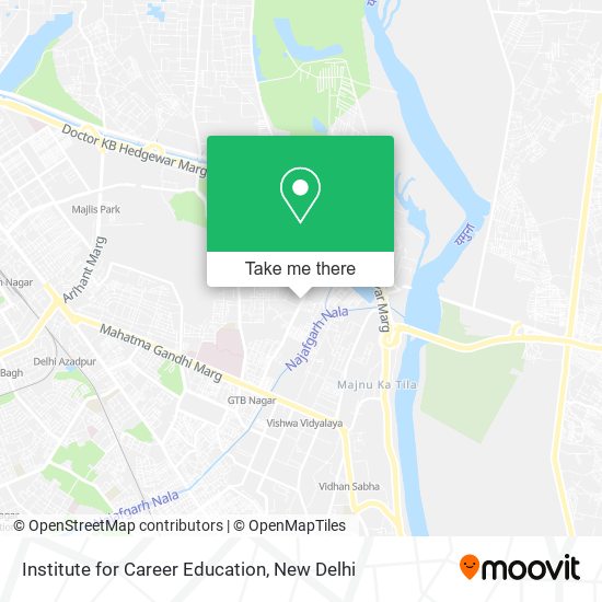 Institute for Career Education map