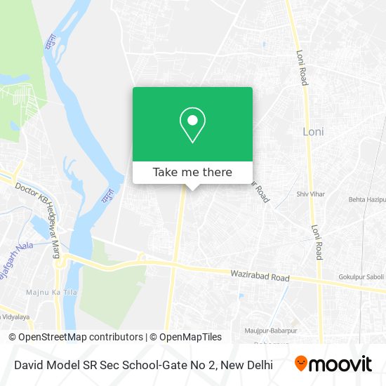David Model SR Sec School-Gate No 2 map