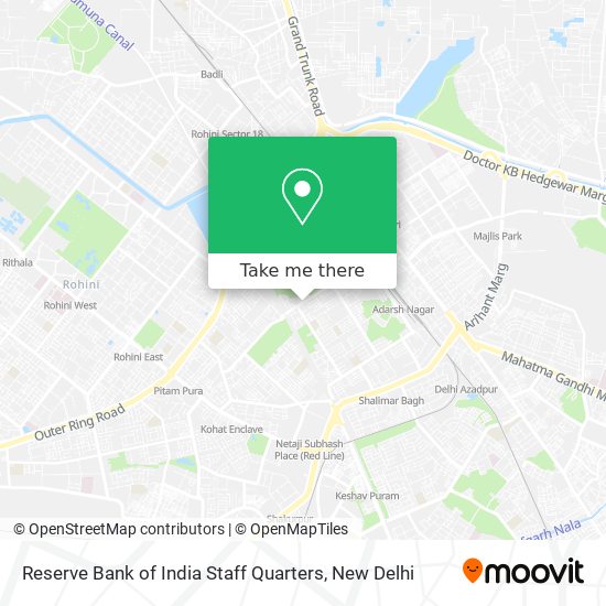 Reserve Bank of India Staff Quarters map