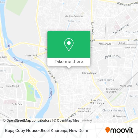 Bajaj Copy House-Jheel Khurenja map
