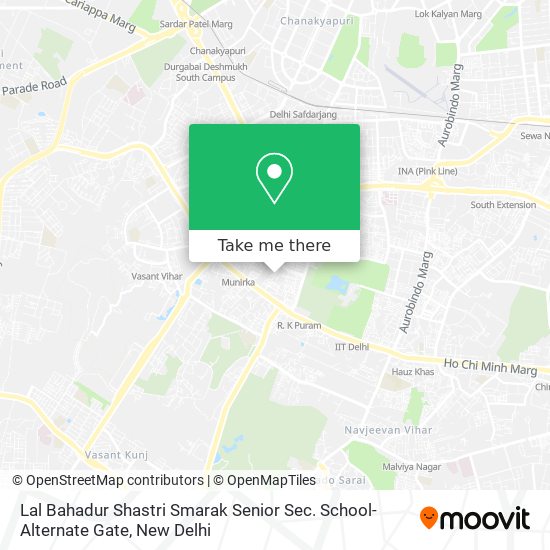 Lal Bahadur Shastri Smarak Senior Sec. School-Alternate Gate map