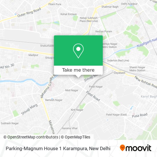 Parking-Magnum House 1 Karampura map