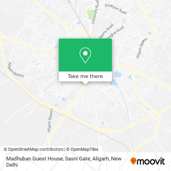 Madhuban Guest House, Sasni Gate, Aligarh map