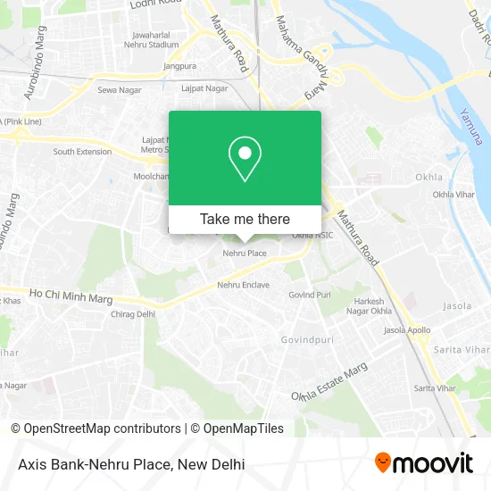 Axis Bank-Nehru Place map