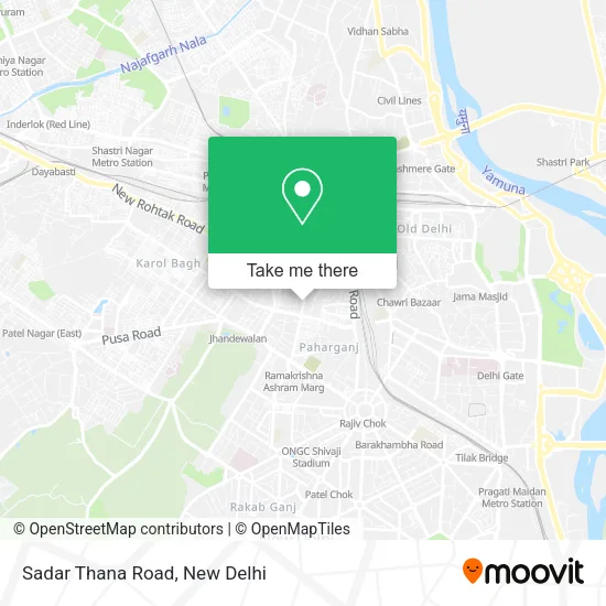 Sadar Thana Road map