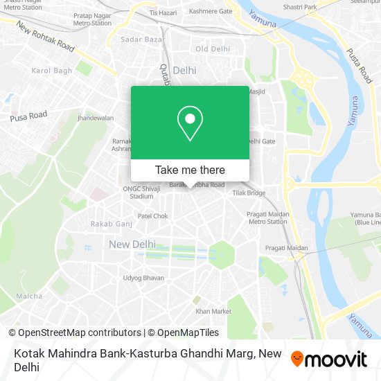 Kotak Mahindra Bank-Kasturba Ghandhi Marg map