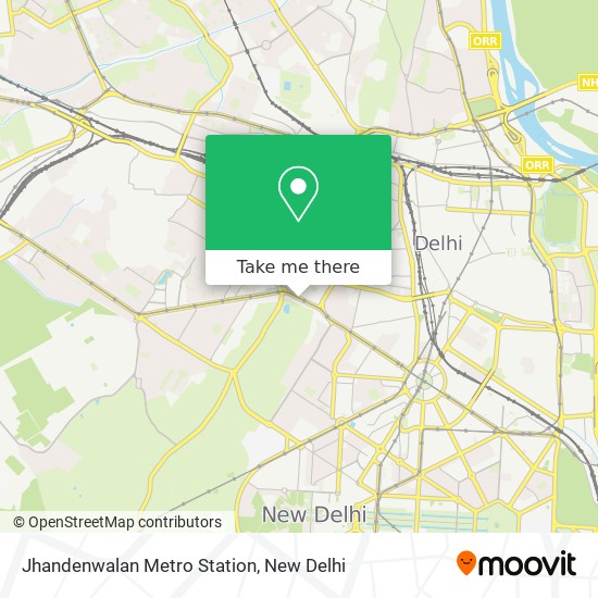 Jhandenwalan Metro Station map