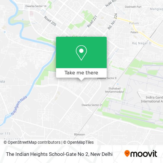 The Indian Heights School-Gate No 2 map