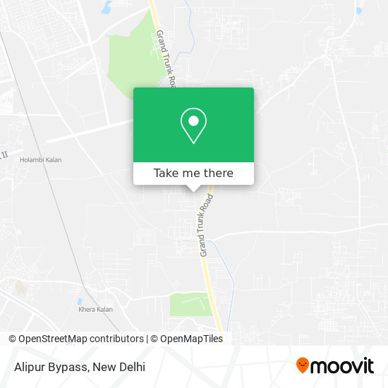 Alipur Bypass map