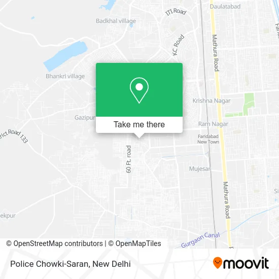 Police Chowki-Saran map