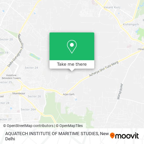 AQUATECH INSTITUTE OF MARITIME STUDIES map