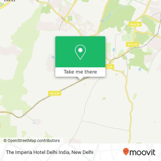 The Imperia Hotel Delhi India map