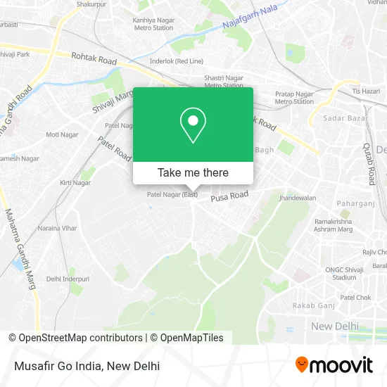 Musafir Go India map