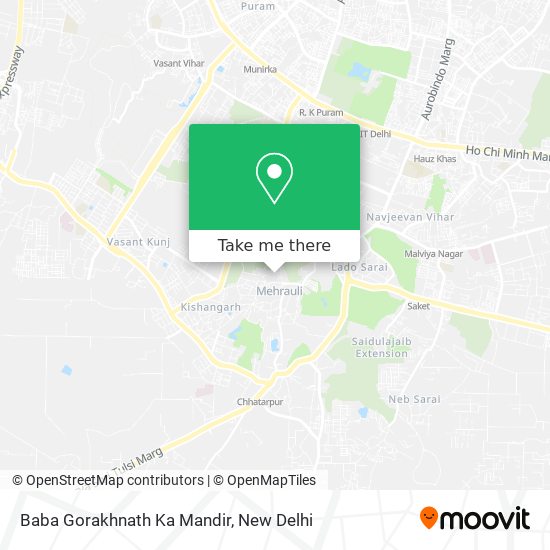 Baba Gorakhnath Ka Mandir map