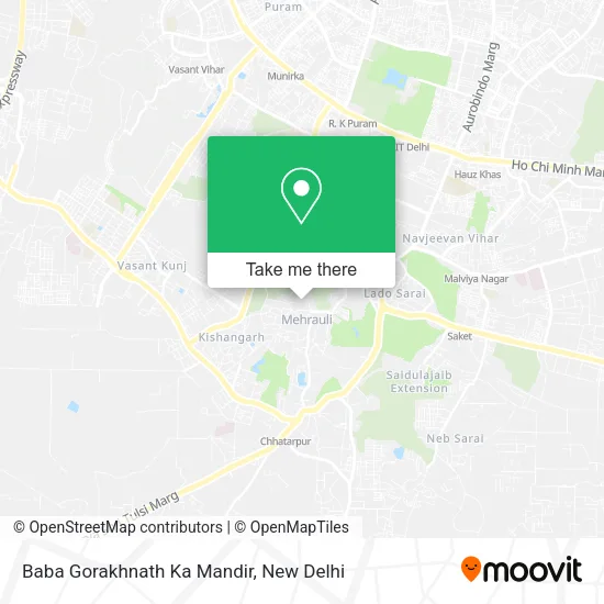 Baba Gorakhnath Ka Mandir map