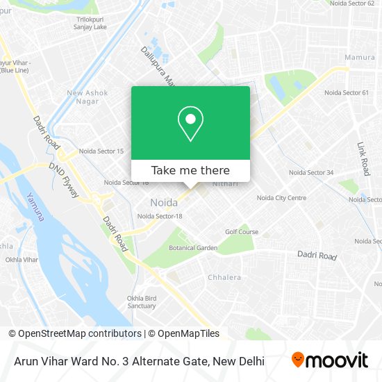 Arun Vihar Ward No. 3 Alternate Gate map