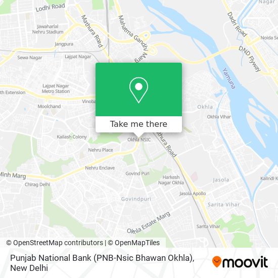 Punjab National Bank (PNB-Nsic Bhawan Okhla) map