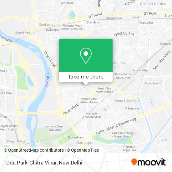 Dda Park-Chitra Vihar map