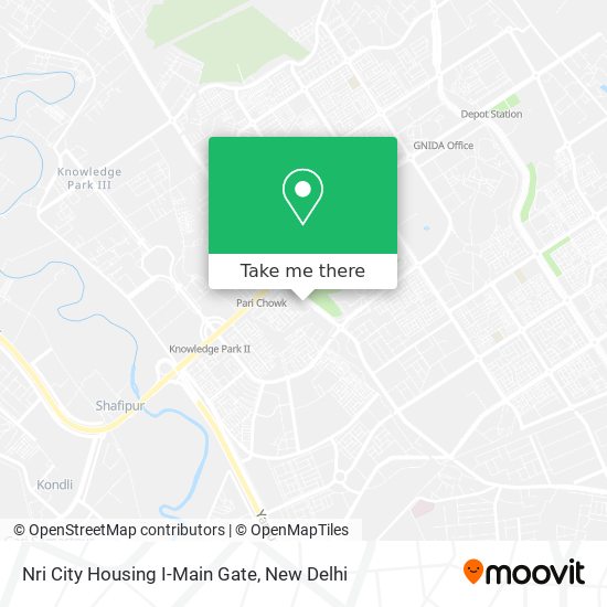 Nri City Housing I-Main Gate map