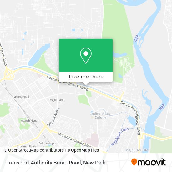 Transport Authority Burari Road map