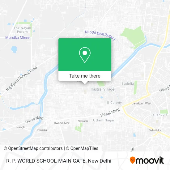 R. P. WORLD SCHOOL-MAIN GATE map