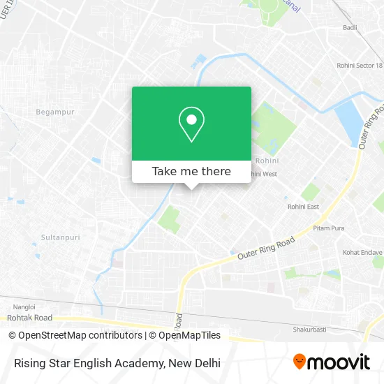 Rising Star English Academy map