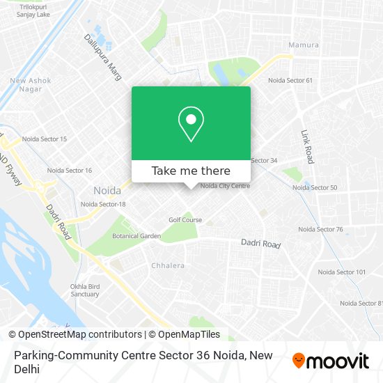 Parking-Community Centre Sector 36 Noida map