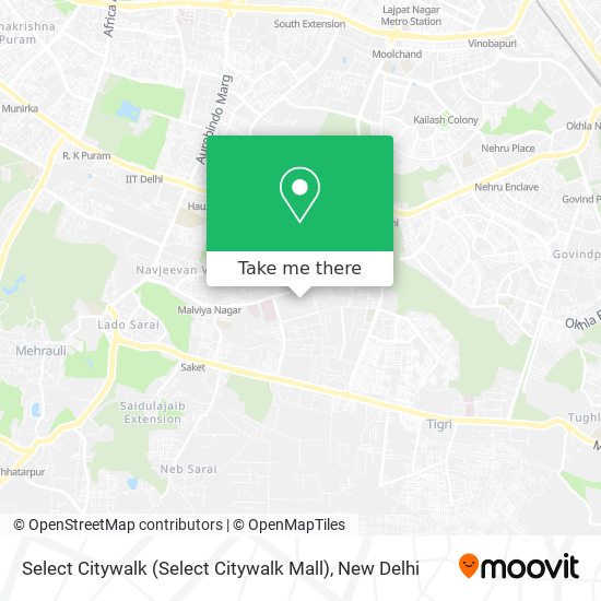 How to get to DLF Emporio Mall in Vasant Kunj in Delhi by Bus or