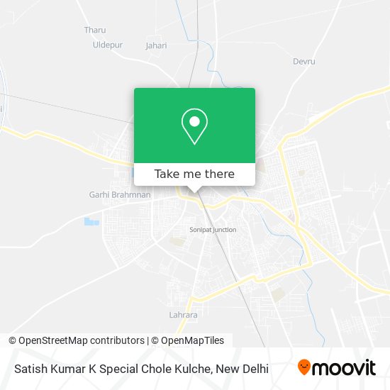 Satish Kumar K Special Chole Kulche map