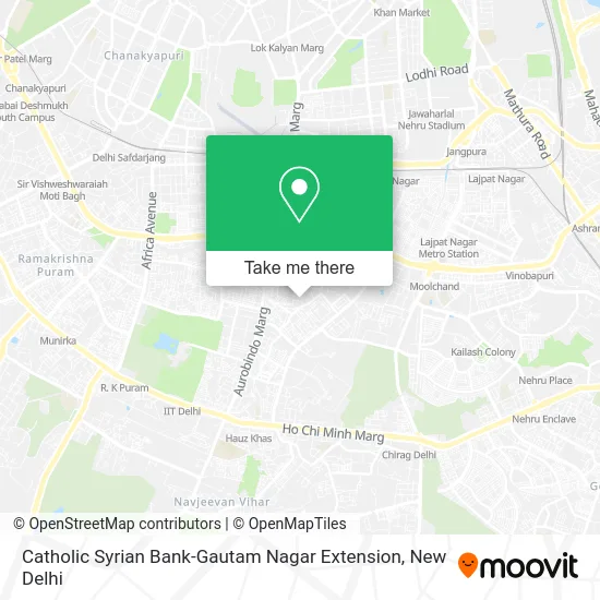 Catholic Syrian Bank-Gautam Nagar Extension map