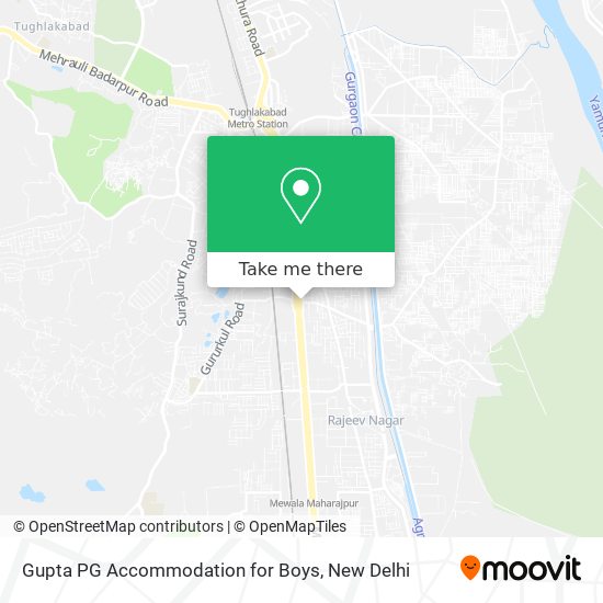 Gupta PG Accommodation for Boys map