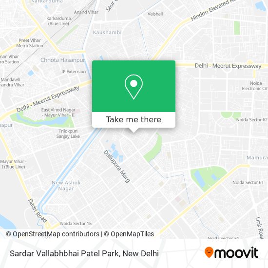 Sardar Vallabhbhai Patel Park map