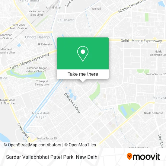 Sardar Vallabhbhai Patel Park map