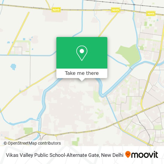 Vikas Valley Public School-Alternate Gate map
