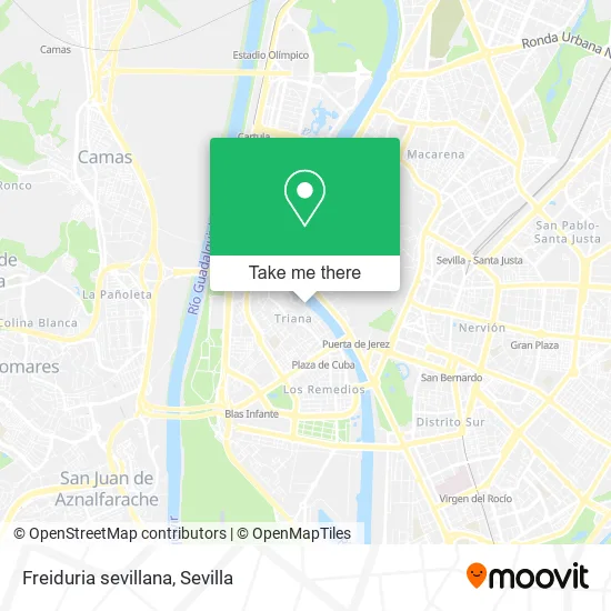 Freiduria sevillana map