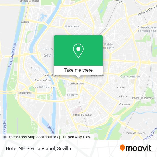 mapa Hotel NH Sevilla Viapol