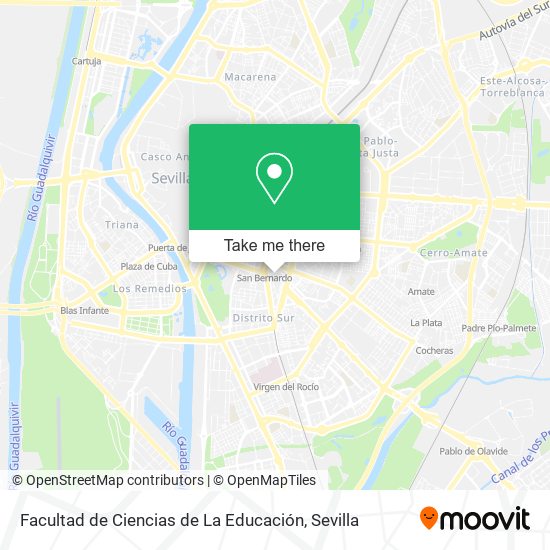 Facultad de Ciencias de La Educación map