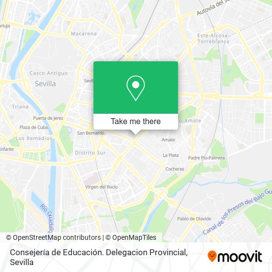 Consejería de Educación. Delegacion Provincial map