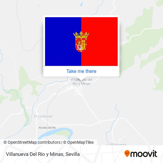 Villanueva Del Río y Minas map