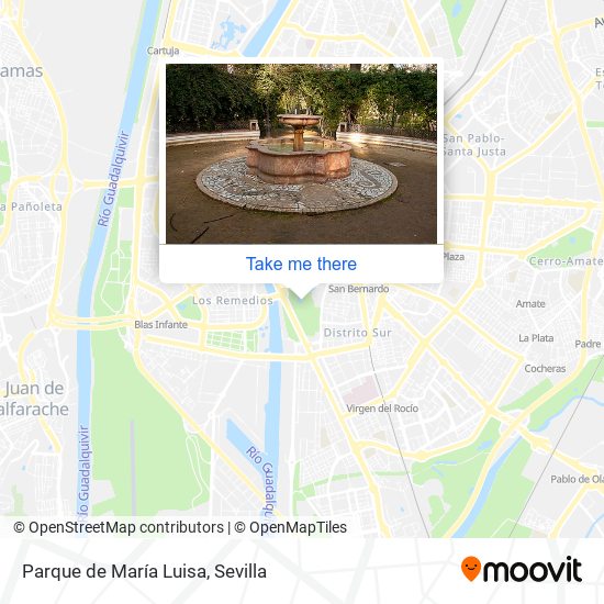 mapa Parque de María Luisa
